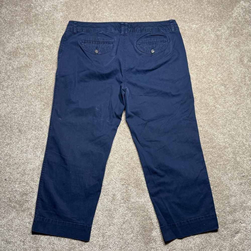 Tommy Hilfiger Navy Blue Cropped Pants Women's Size 14 - Picture 2 of 7